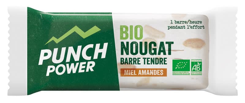 Punch Power Bionougat - Barre énergétique - Miel Amandes