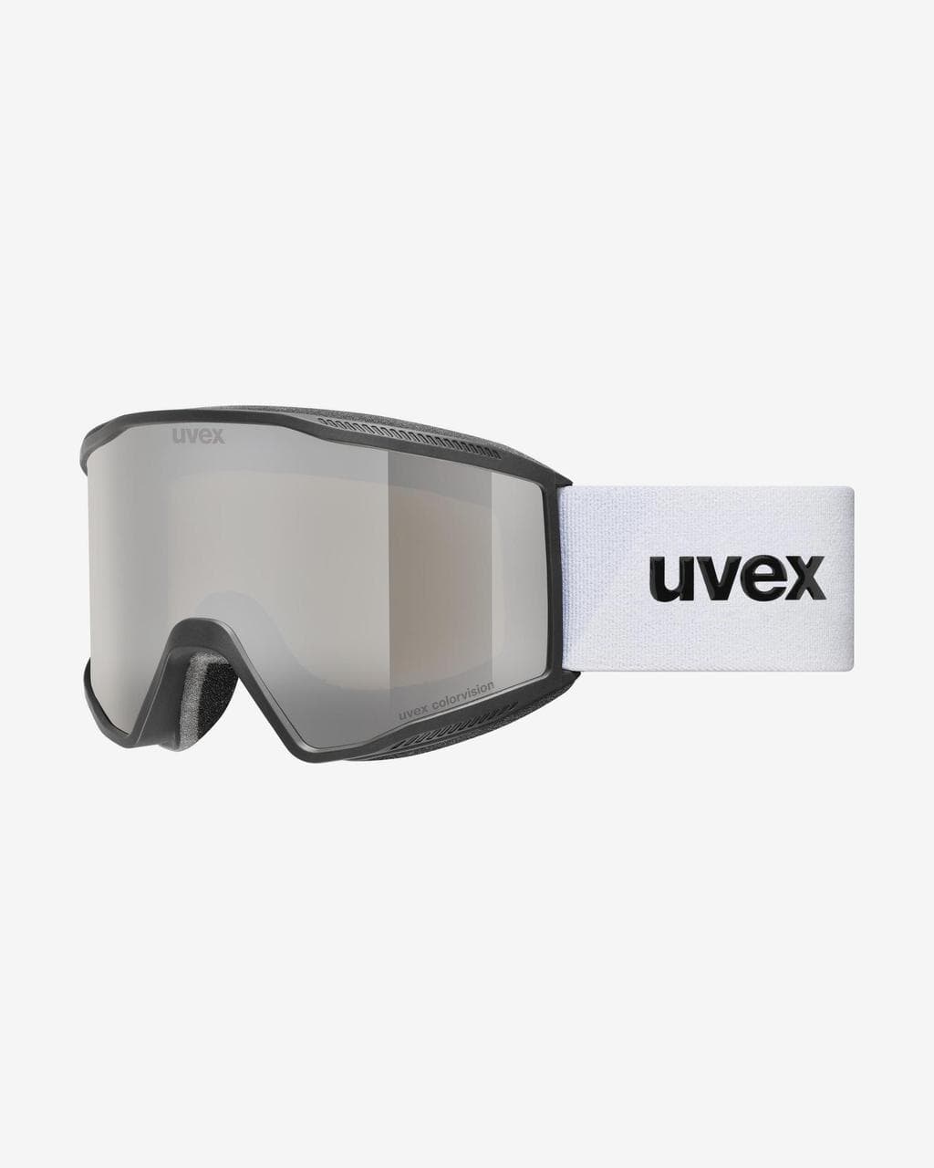 Masque Uvex Blast CV noir mat avec verre miroir argent