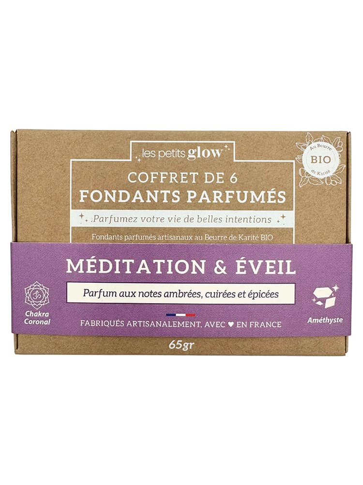 Natura Square Coffret Les Petits Glow 6 Fondants Parfumés Bio Méditation & Éveil 65 grammes