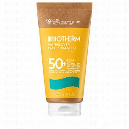 BIOTHERM Waterlover crème solaire visage SPF50+ tube 50ml