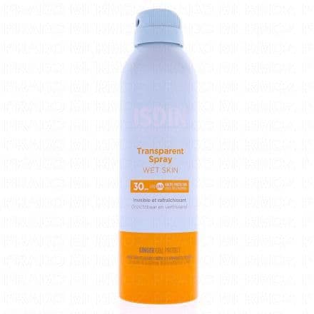 ISDIN Fotoprotector transparent spray wet skin SPF30 peaux atopiques spray 250ml