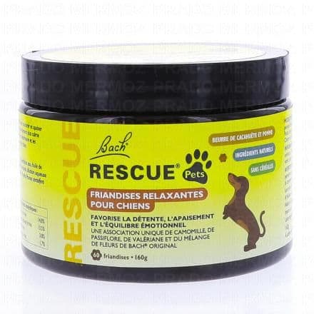 FLEURS DE BACH Rescue - Friandises relaxantes pour chiens x60